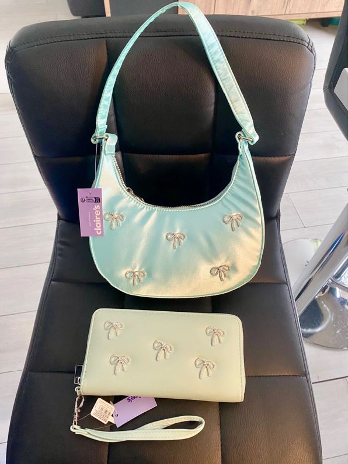 Petit sac à main + portefeuille Claire’s neuf