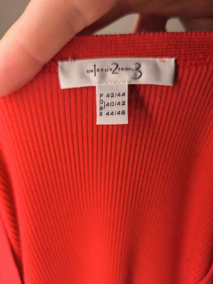 Pull Maison123 Femme Taille 42/44 Rouge - photo numéro 6