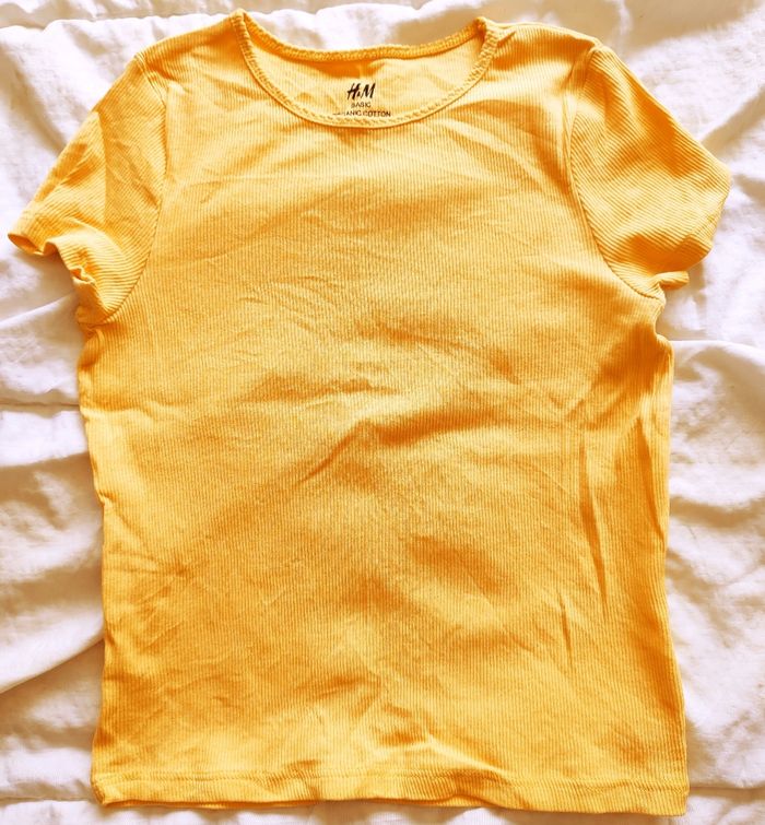T-shirt jaune fille 4-6 ans / H&M