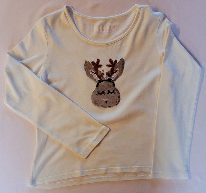 T-shirt Renne de Noël manches longues - photo numéro 5