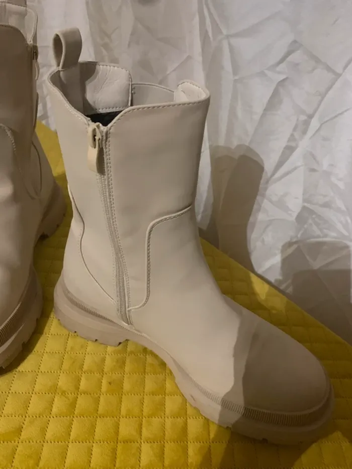 Bottines Merey Scott taille 41 crème très bon état - photo numéro 4