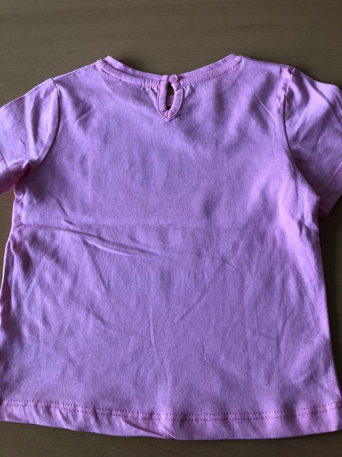 tee shirt rose fille tex baby 81 cm 18 mois - photo numéro 3
