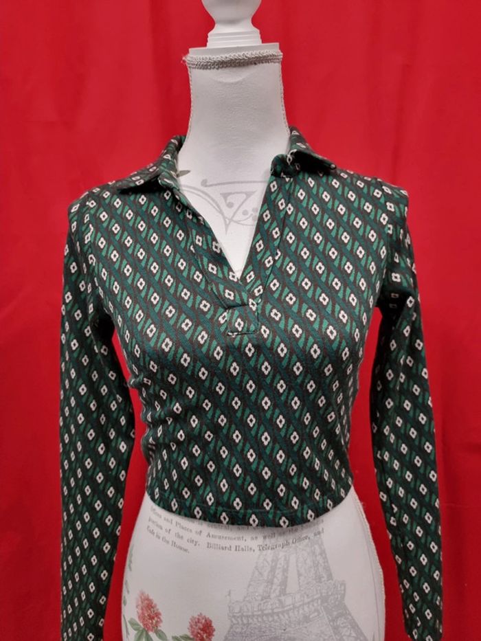 BZB haut court vert * taille XS * - photo numéro 7