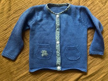 Gilet fait main bébé
