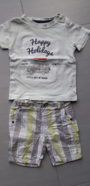 Tenue été garçon 18 mois