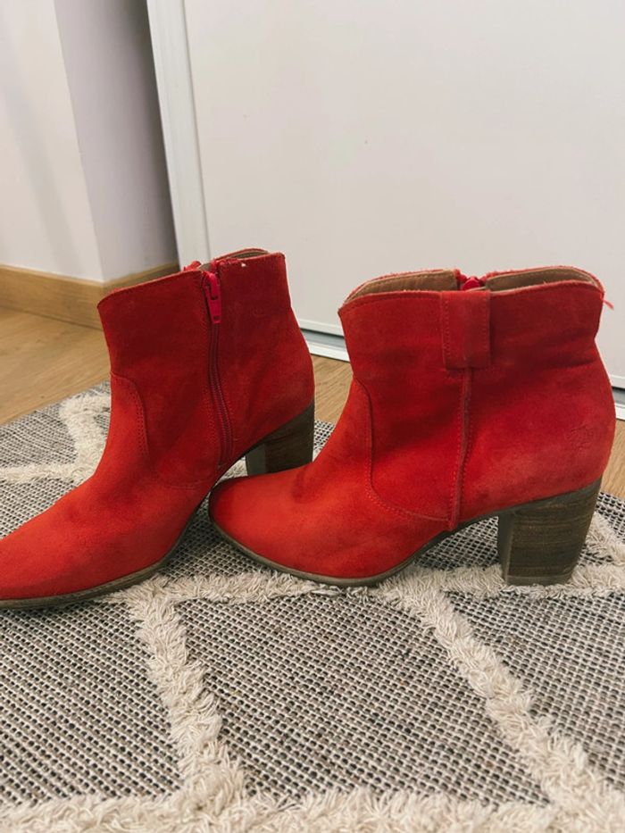 Bottines style santiag daim suédine Apple of Eden - photo numéro 2