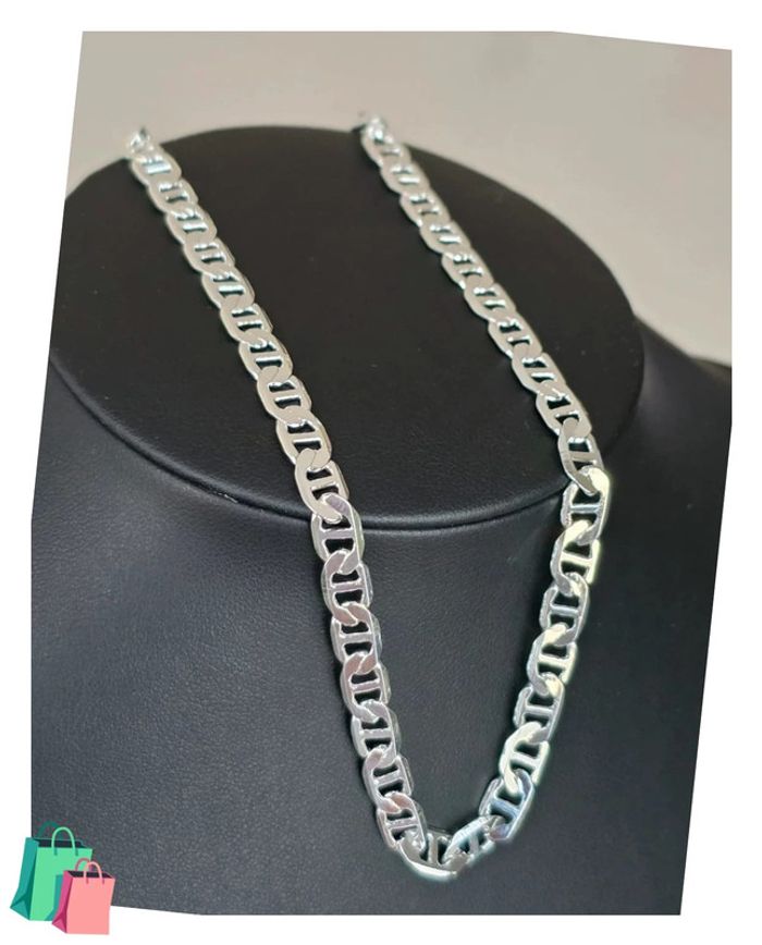 Collier maille marine 5mm 50cm - photo numéro 5