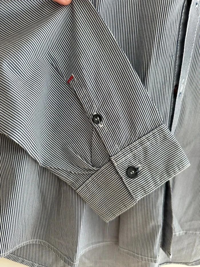 Chemise en col mao bleu homme x-cape taille L - photo numéro 4