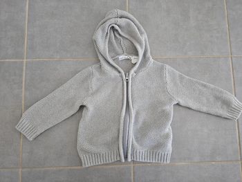 Gilet maille gris