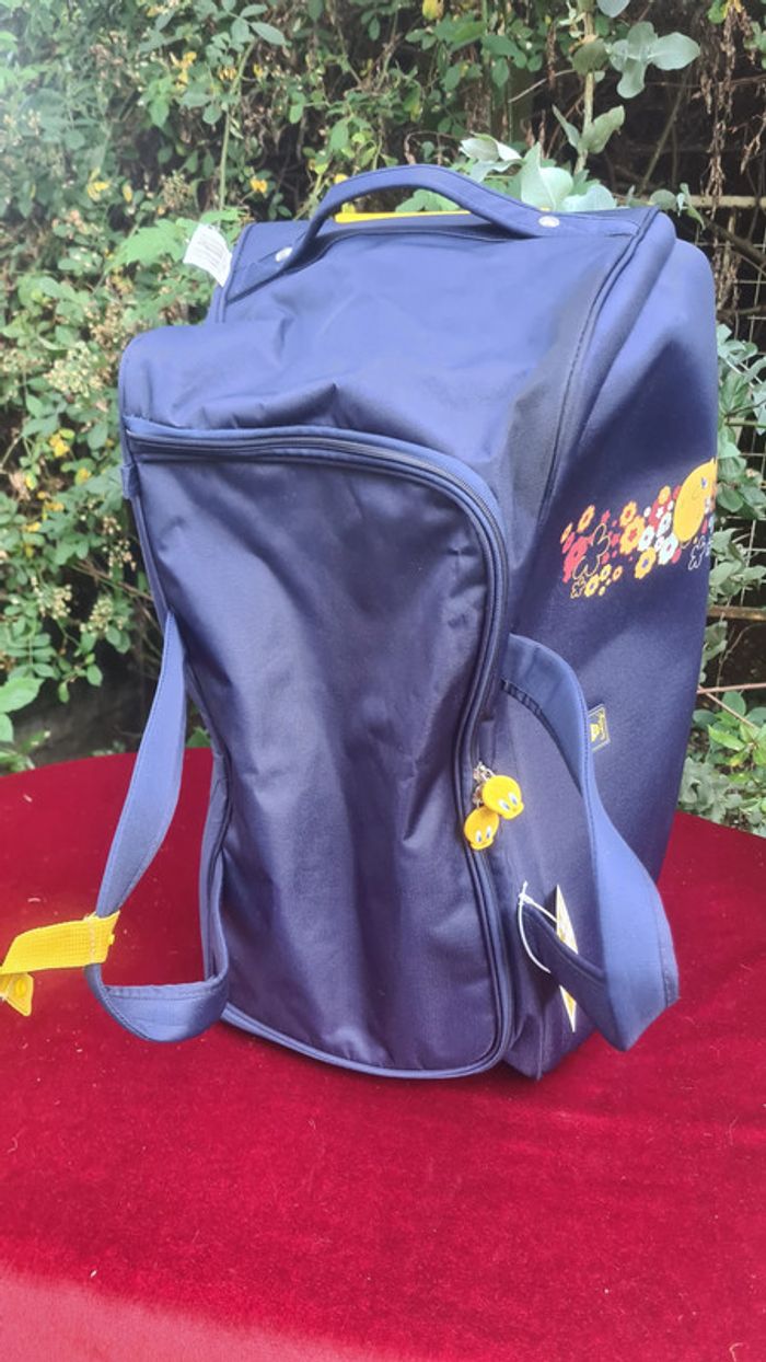 Sac de voyage valise Titi Tweety Neuve Bleu Marine Garçon Mixte (grand) 1 sac - photo numéro 12