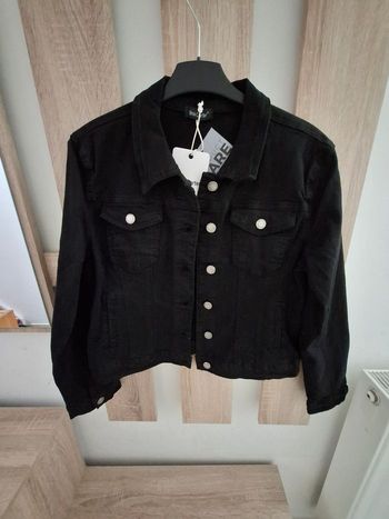 Sublime veste en jeans noir taille xl 
