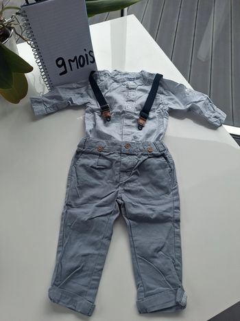 Ensemble mariage ou baptême 9 mois Verbaudet