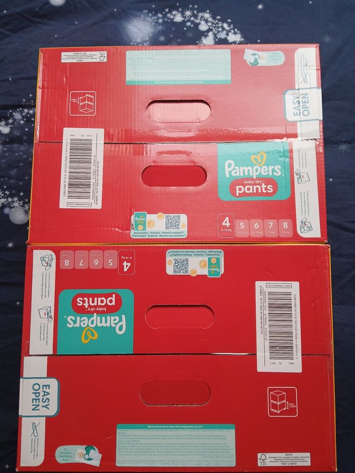 2 mega packs pampers baby-dry pants taille 4 - photo numéro 2