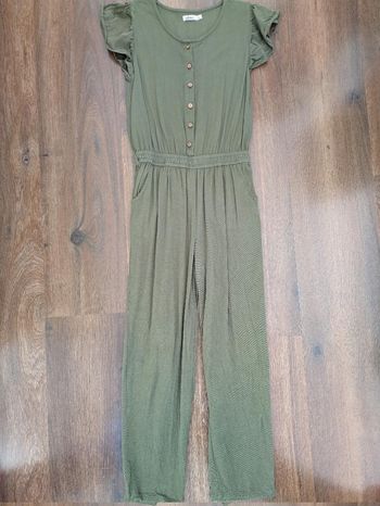 Combinaison kaki pantalon fille Gémo 10 ans