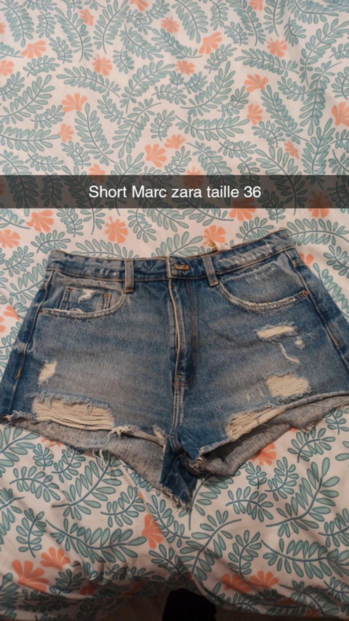 Short en jean femme taille 36 marque Zara