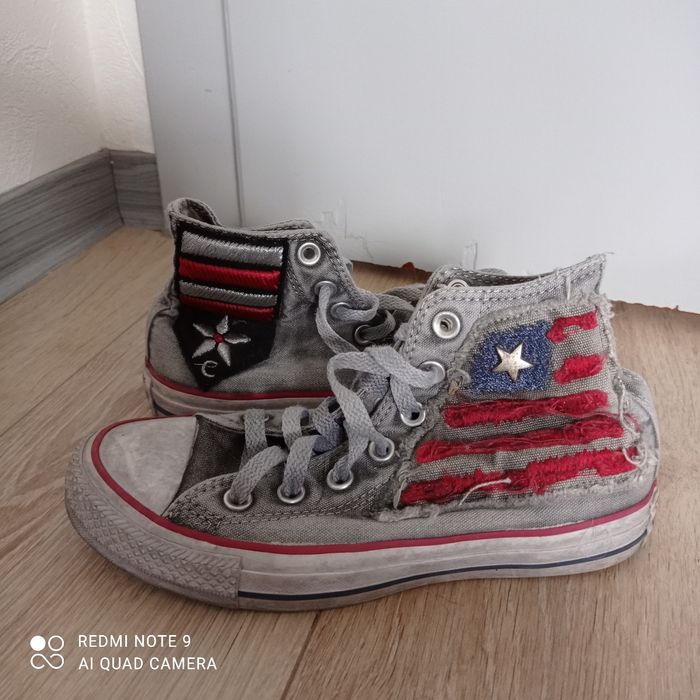 Converse grises et multicolores P36 - photo numéro 2