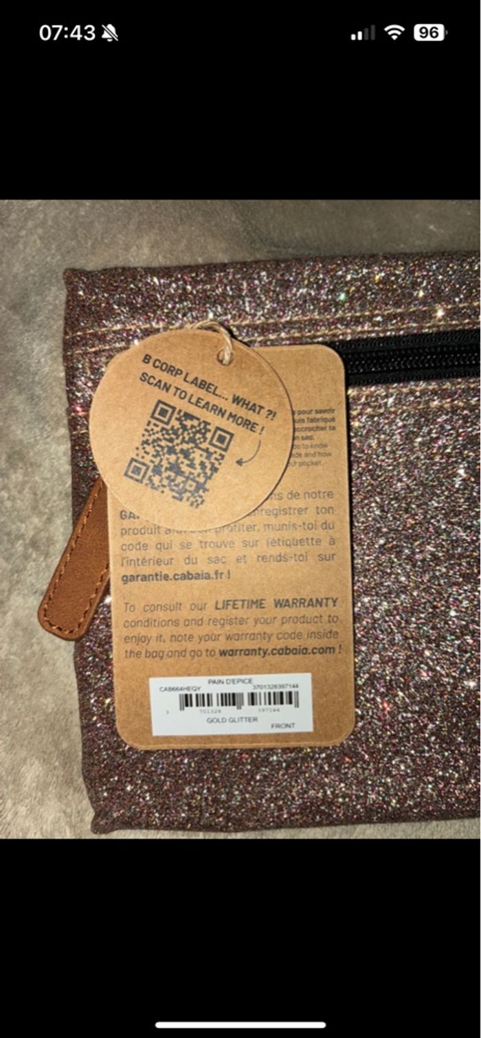 Pochette Noël pain d’épice glitter - photo numéro 2