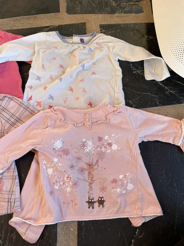 Lot 4 t shirt manches longues 6 mois - photo numéro 3