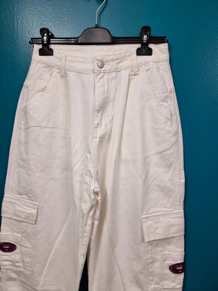 Shein jeans jambes larges blanc * taille S * - photo numéro 2