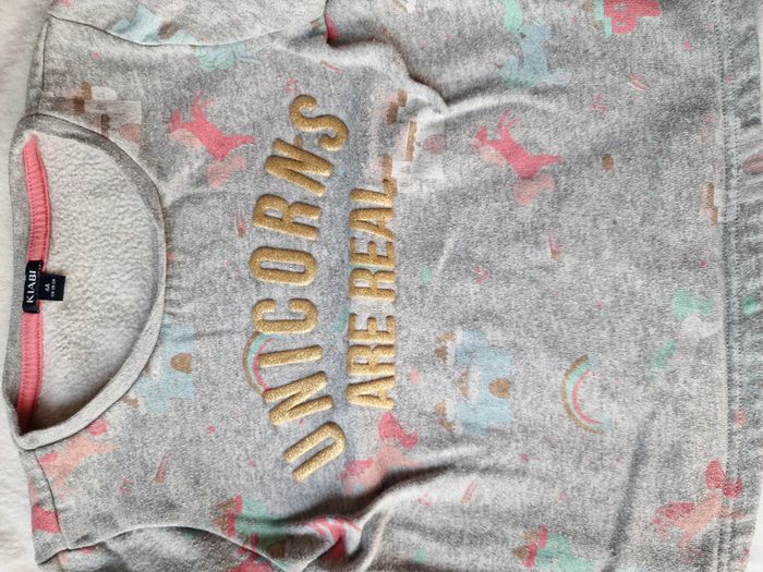 Sweat pull licorne gris kiabi - photo numéro 3