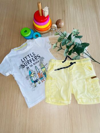Ensemble été short t-shirt 18 mois