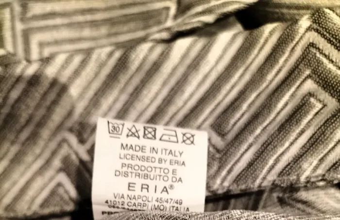Sac fourre-tout / Tote bag "Liu Jo" gris motif géométrique - photo numéro 2