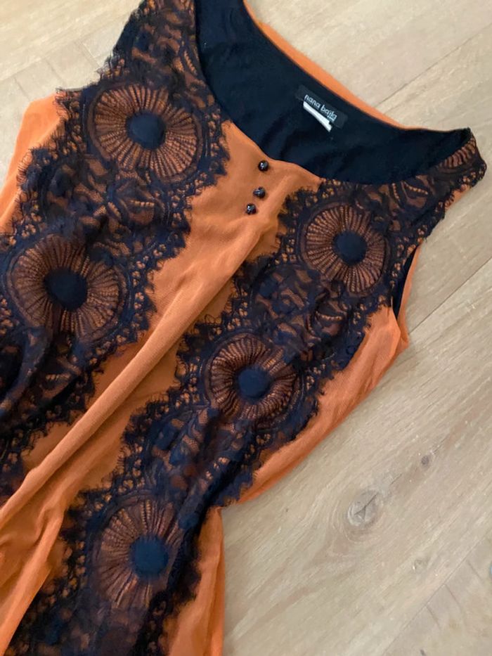 Robe orange et noire nana baila - photo numéro 2