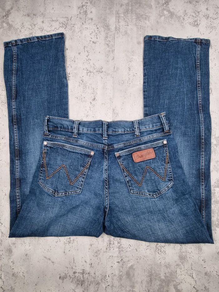 Jeans Wrangler bleu 32x34 ● (mesures en photos) - photo numéro 3