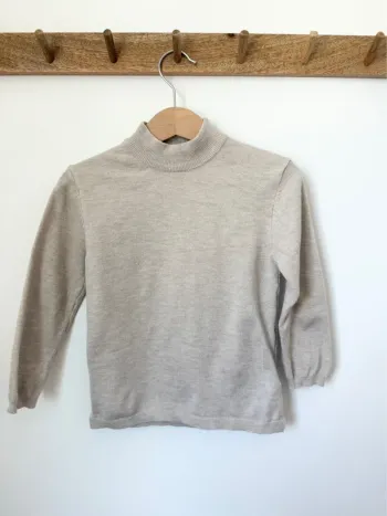 Pull en maille à col cheminée Zara