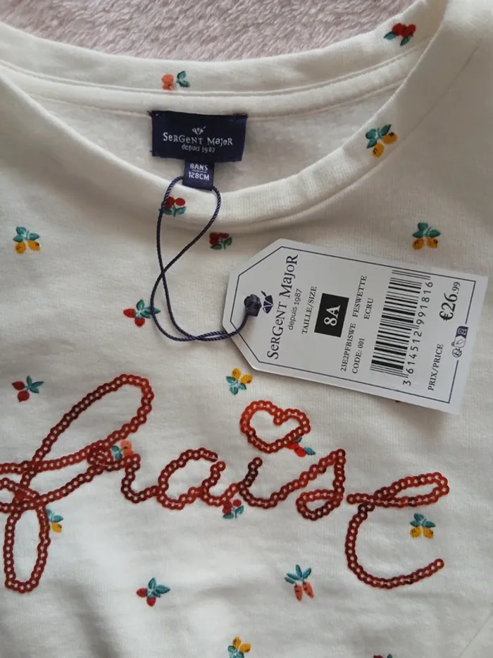 Pull neuf Sergent Major 8 ans - photo numéro 3