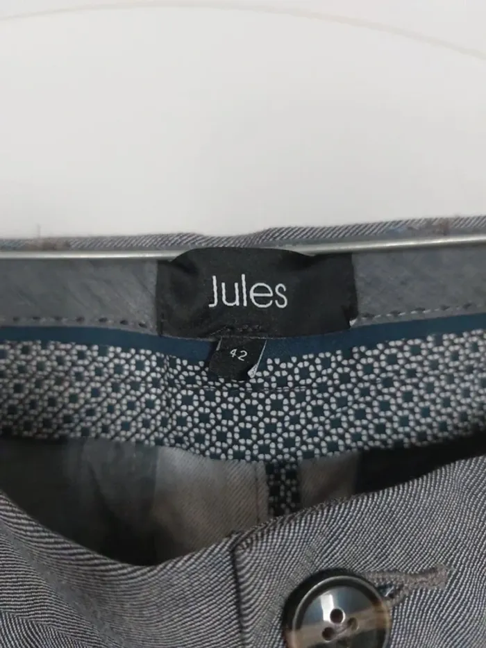 Pantalon tissu gris taille 42 - photo numéro 2