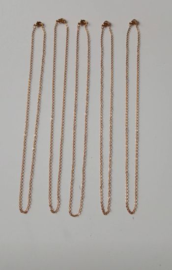 Lot de 5 chaînes en acier inoxydable 