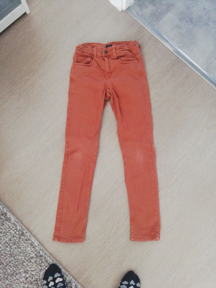 Pantalon couleur brique skinny fit - photo numéro 2