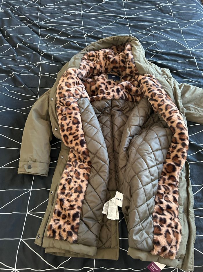 Veste hiver kaki léopard XXL - photo numéro 3