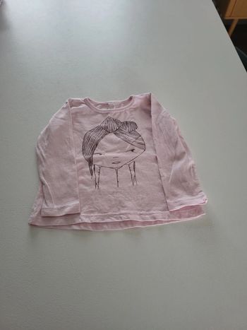 Tee-shirt manches longues 9 mois fille