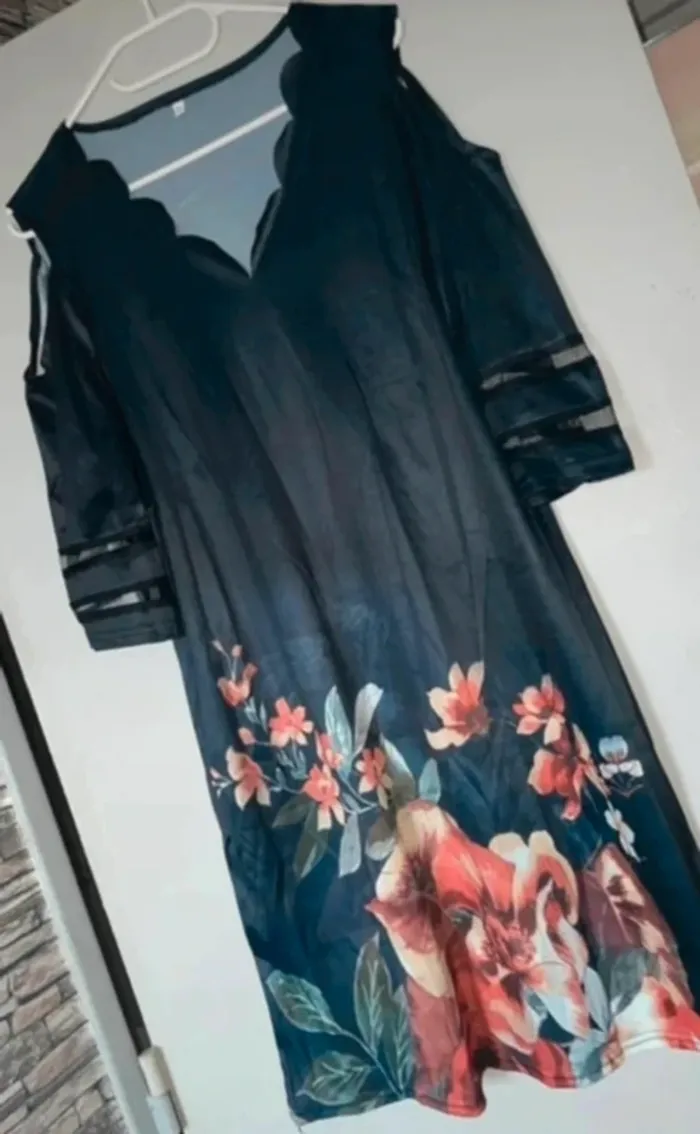 Robe motifs fleuris en xl - photo numéro 2