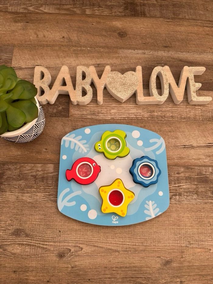 - Hape Puzzle loupe océan - Très bon état