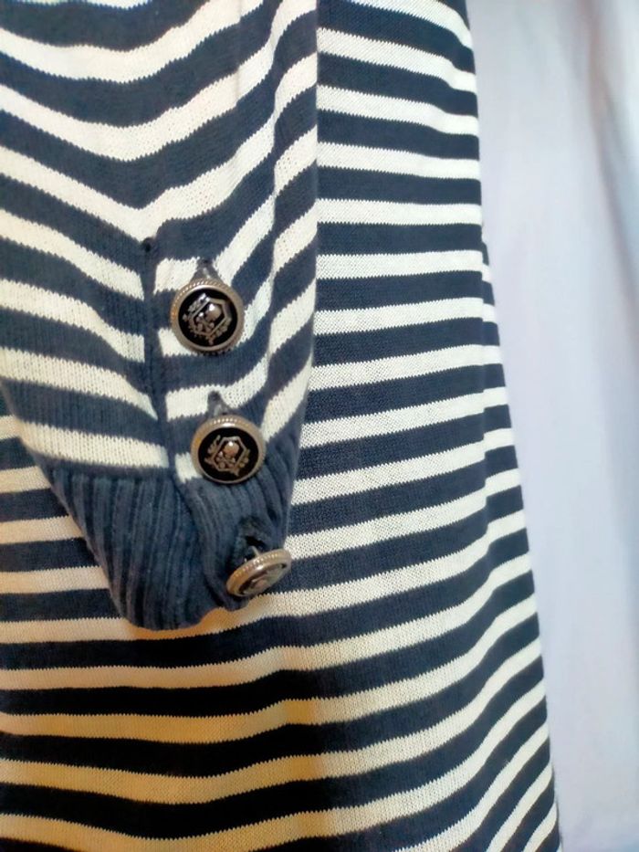 Haut femme rayé manches froncées – The Kooples – Taille S - photo numéro 12