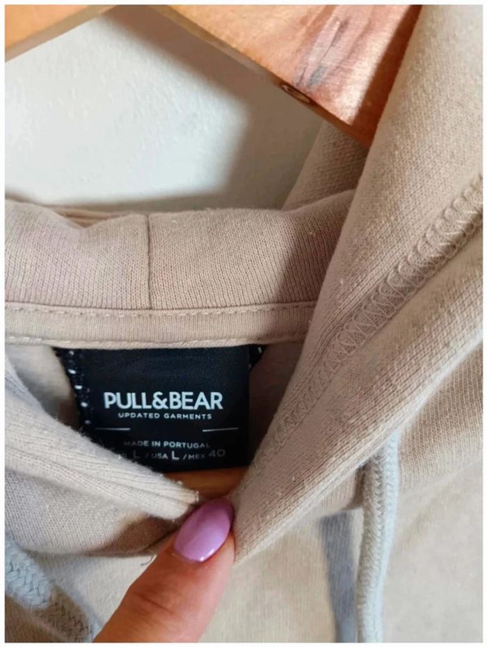 C27 sweat beige pull & bear L - photo numéro 3