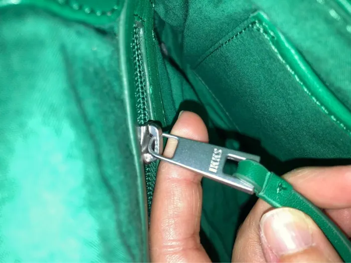 IKKS sac besace 1440 steward vert cuir neuf - photo numéro 7