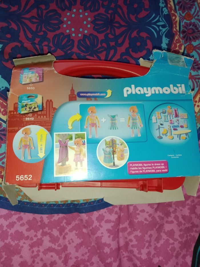 Valisette malette transportable créatrice de mode Playmobil 5652 COMPLÈTE - photo numéro 2