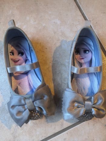 Ballerine pailletées argent reine des neiges 25