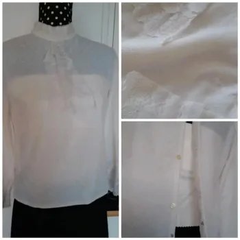Blouse vintage avec dentelle