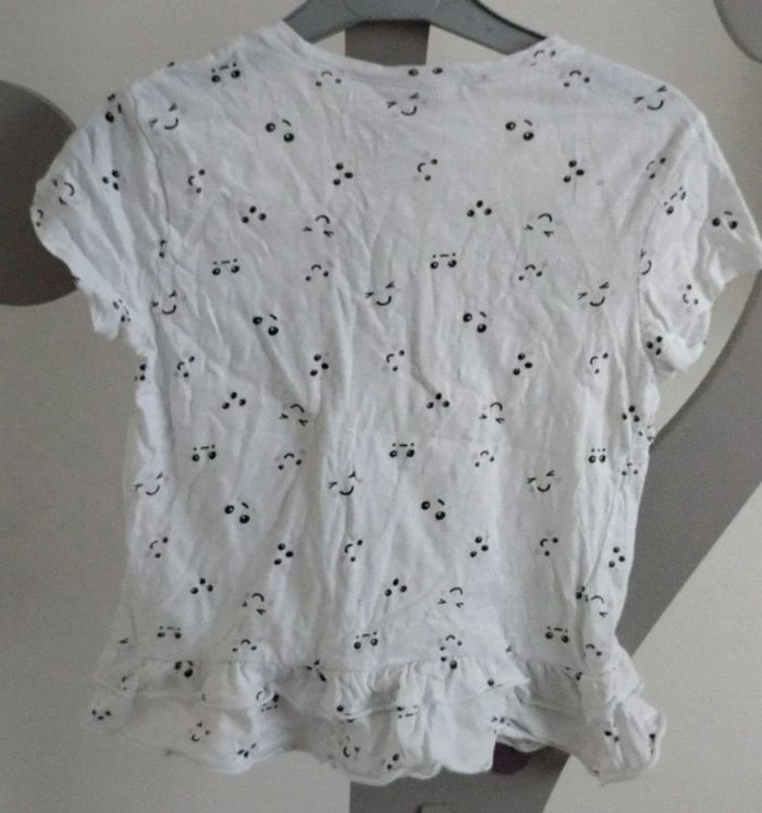 Tee-shirt manches courtes blanc imprimé Zeeman taille 7-8 ans - photo numéro 2