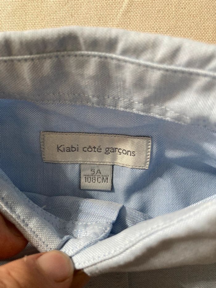 Chemisette chambray bleue Kiabi 5 ans - photo numéro 3