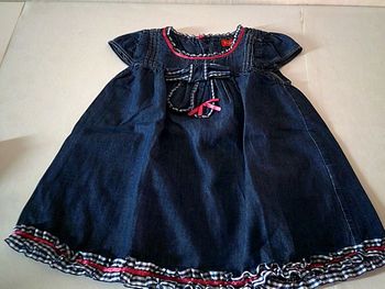 Robe manche courte taille 6 mois-Tissaïa