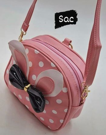 Sac fille rose 2 en 1