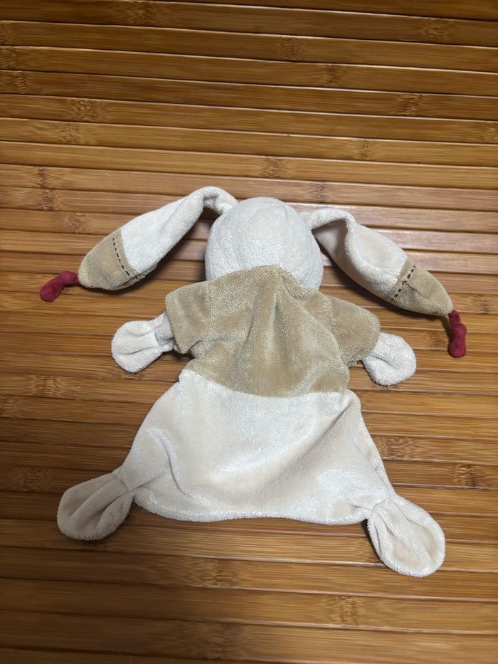 Doudou plat lapin beige Bastien nicotoy - photo numéro 2