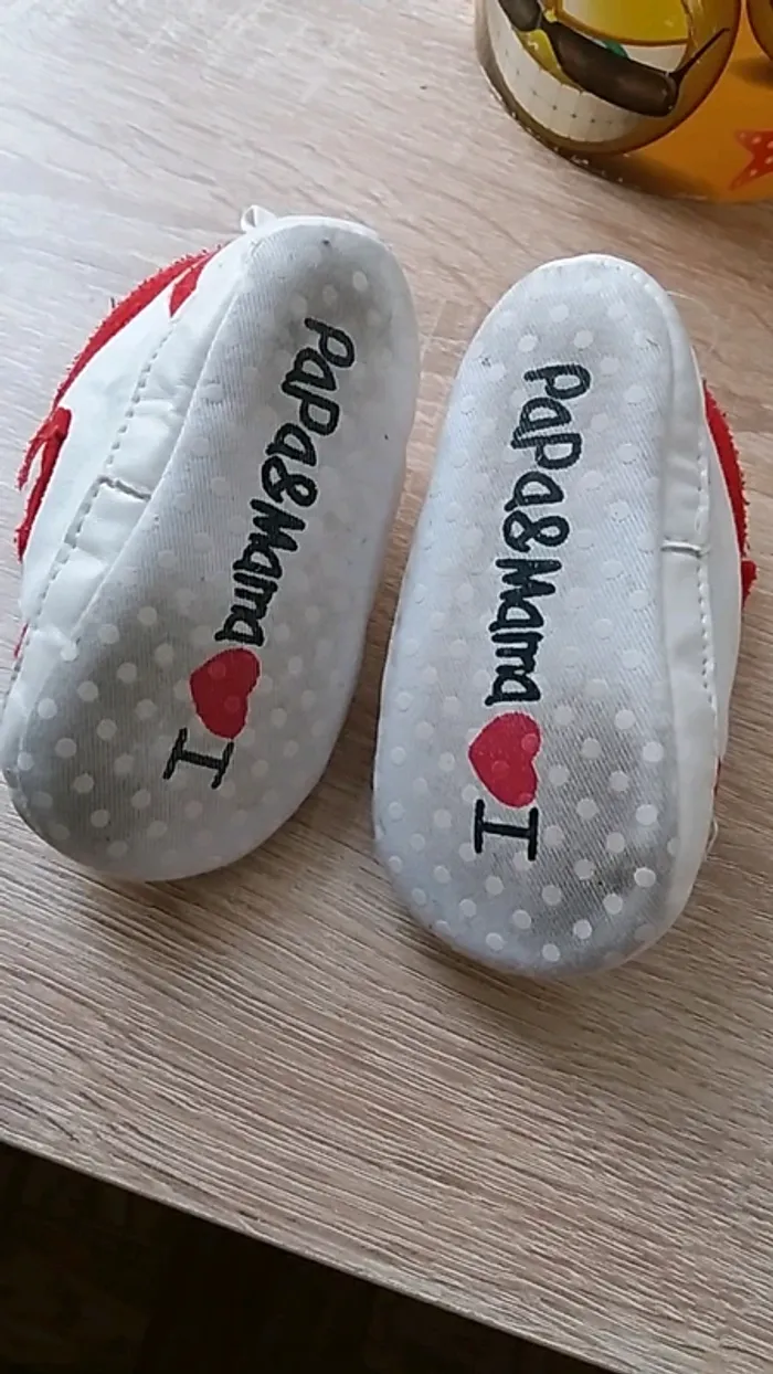 Chaussures bébé sans semelle pointure 16/17 - photo numéro 2