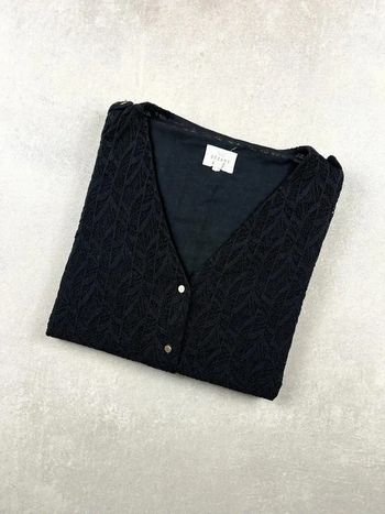 Chemise en dentelle Sézane / Long Sleeves Lace Shirt | noir | Size M | Women #51